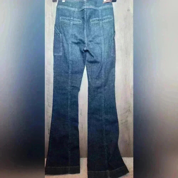 Pilcro and the Letterpress Anthropologie High Rise Trouser Bootcut Jeans Size 28 - Picture 11 of 16